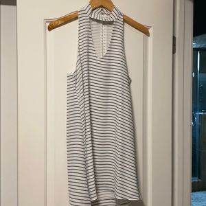 VICI dress, navy & white striped